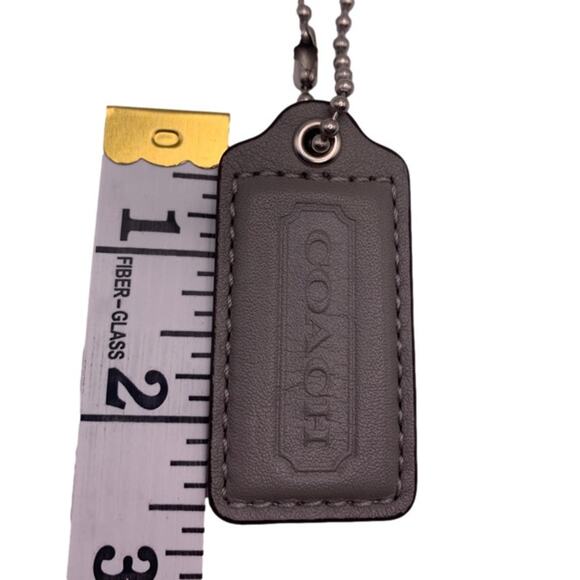COACH Gray Replacement Hang Tag Bag Charm Fob - Picture 3 of 3